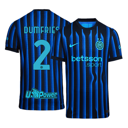 Inter Milan Maglia Versione Giocatore Home 2025/26 DUMFRIES #2 Slim Fit