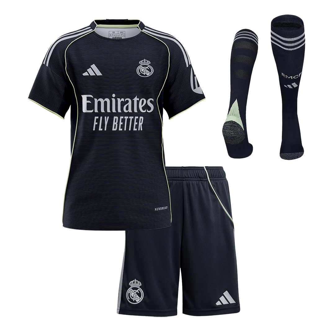 Los Blancos Kinder Trikot Komplett-Set Auswärts 2025/26 [PREMIUM]