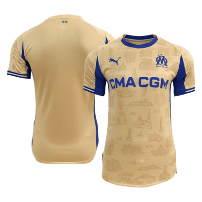 Maglia Marsiglia Versione Giocatore Quarta Divisa Trasferta 2025/26 Slim Fit