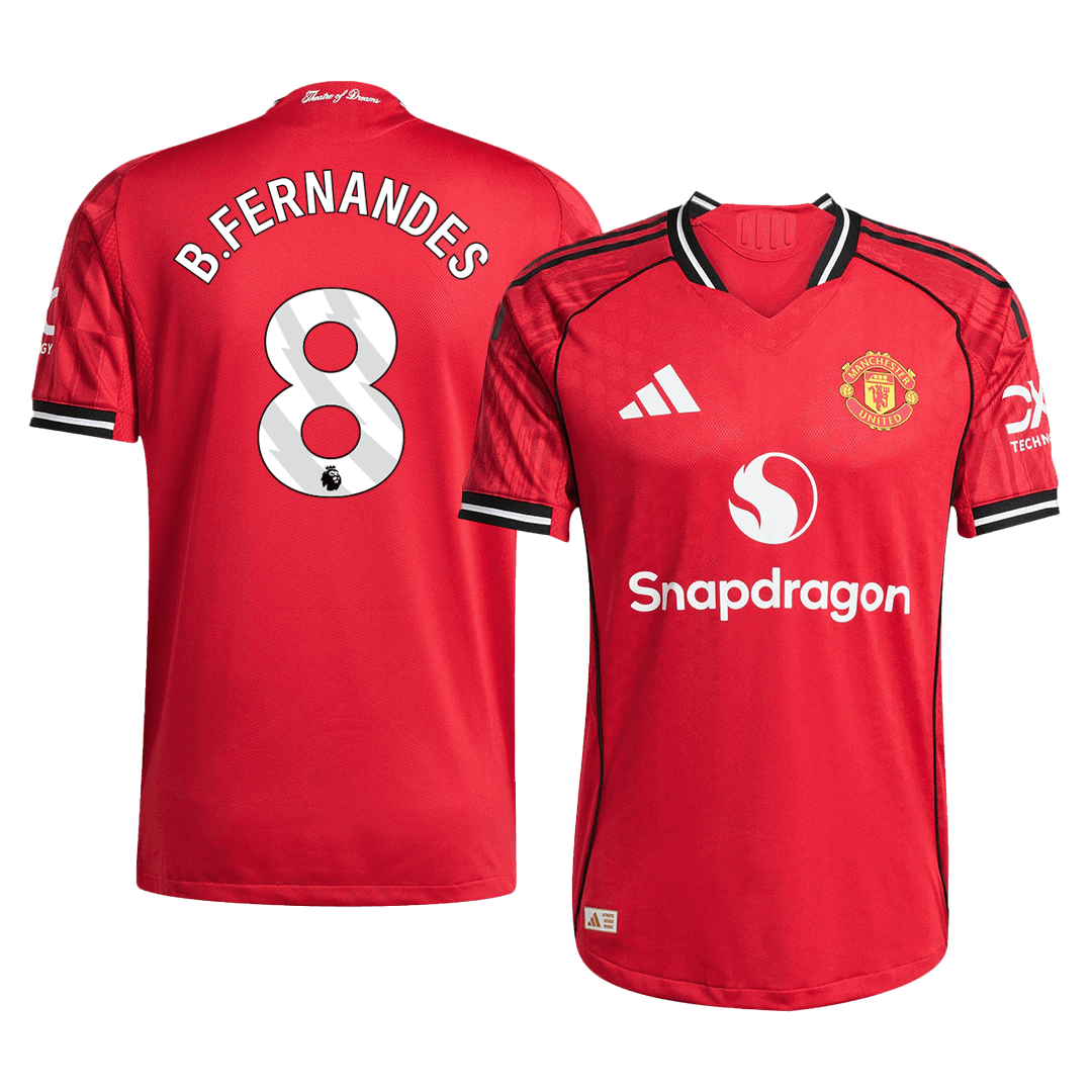Maglia ManU Player Version Home 2025/26 B.FERNANDES #8 Slim Fit