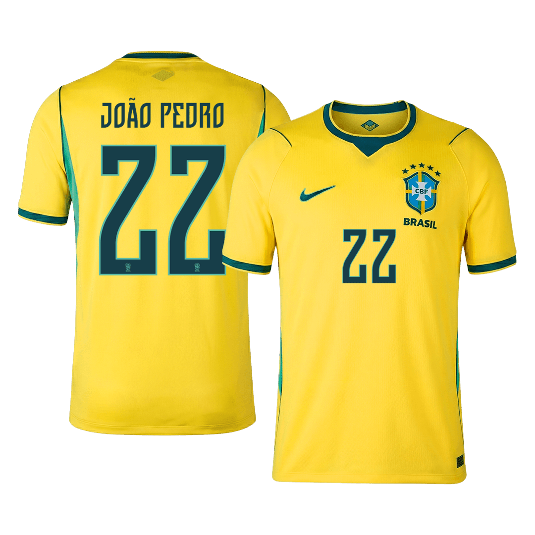 Brazil World Cup Trikot Heim 2026 JOÃO PEDRO #22