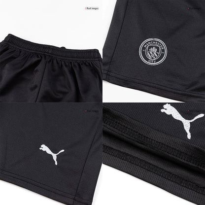 Manchester City Kinder Trikot Komplett-Set Auswärts 2025/26 – Bild 2