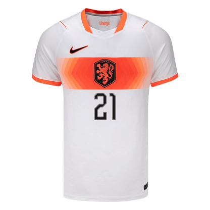 Netherlands World Cup Trikot Auswärts 2026 F.DE JONG #21