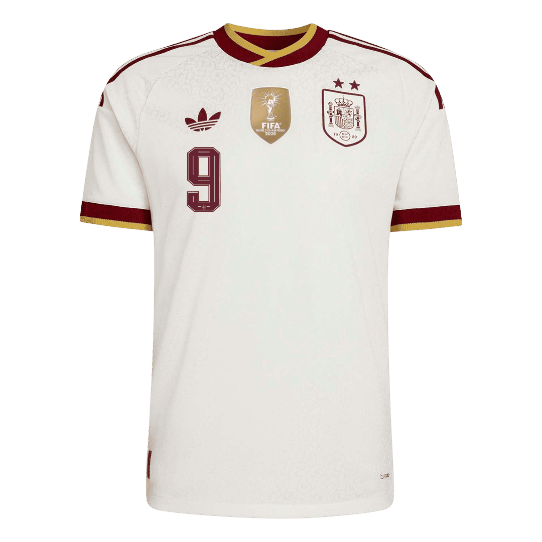[Champion Edition] Spanien Auswärtstrikot WM 2026 – GAVI #9 (Spielerversion)