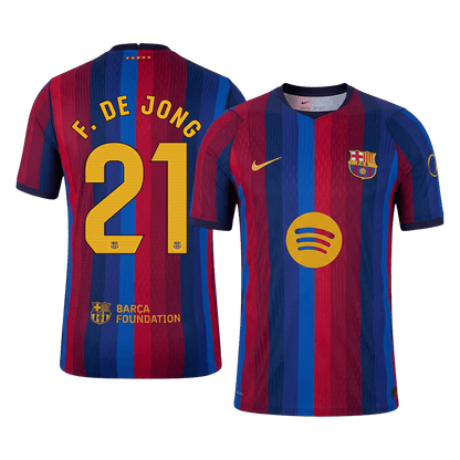 Barcelona Heimtrikot 2026/27 – F. DE JONG #21 (Spielerversion)