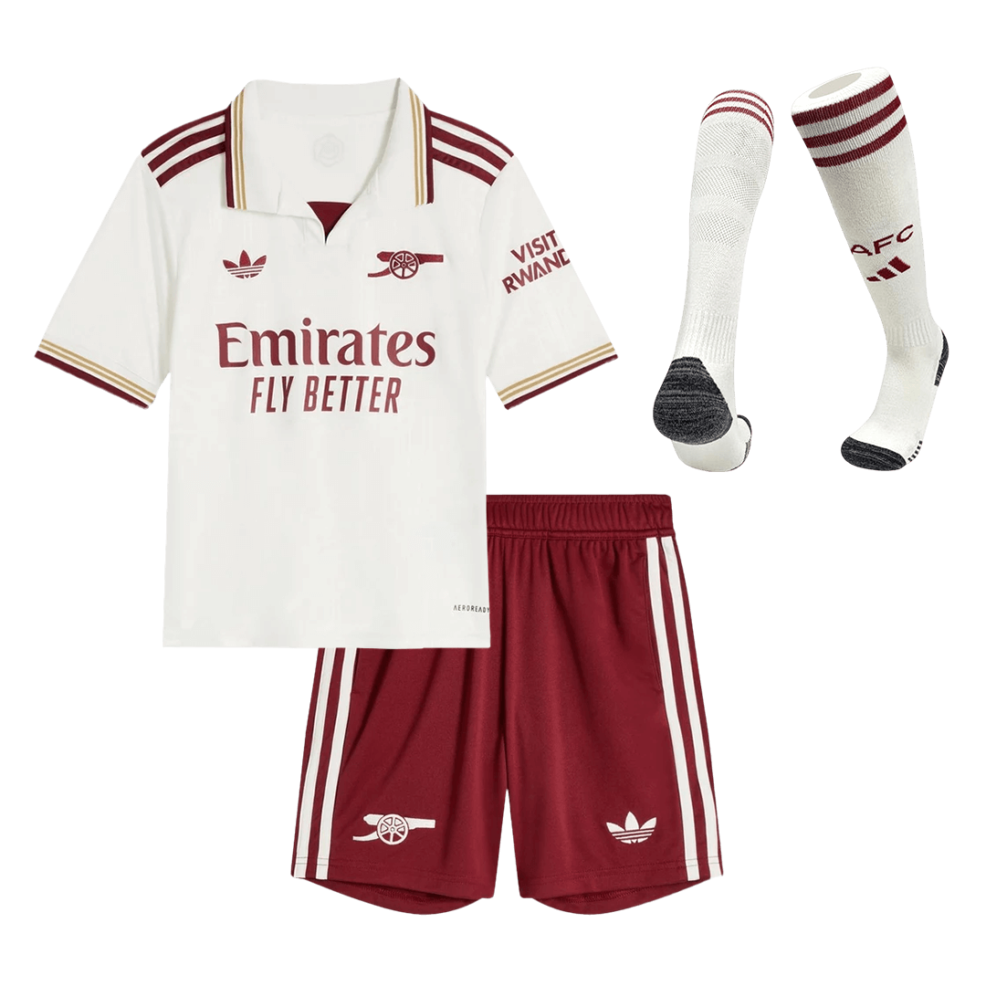 Die Gunners Kinder Trikot Komplett-Set Drittes Auswärts 2025/26