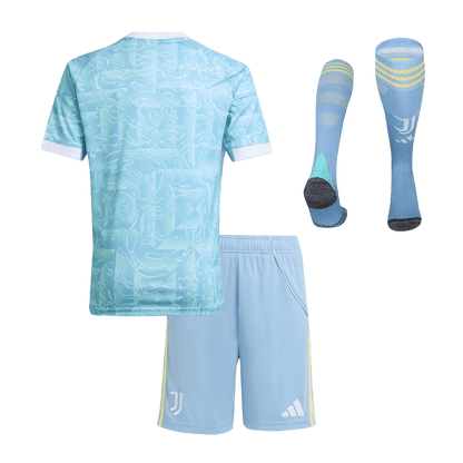 Juventus Kinder Trikot Komplett-Set Auswärts 2025/26 – Bild 10