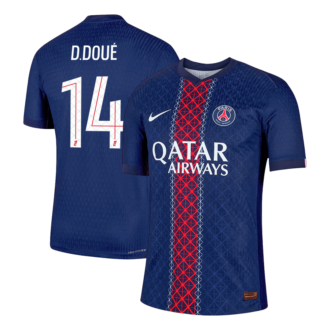PSG Player Version Trikot Heim 2025/26 D.DOUÉ #14 Slim Fit