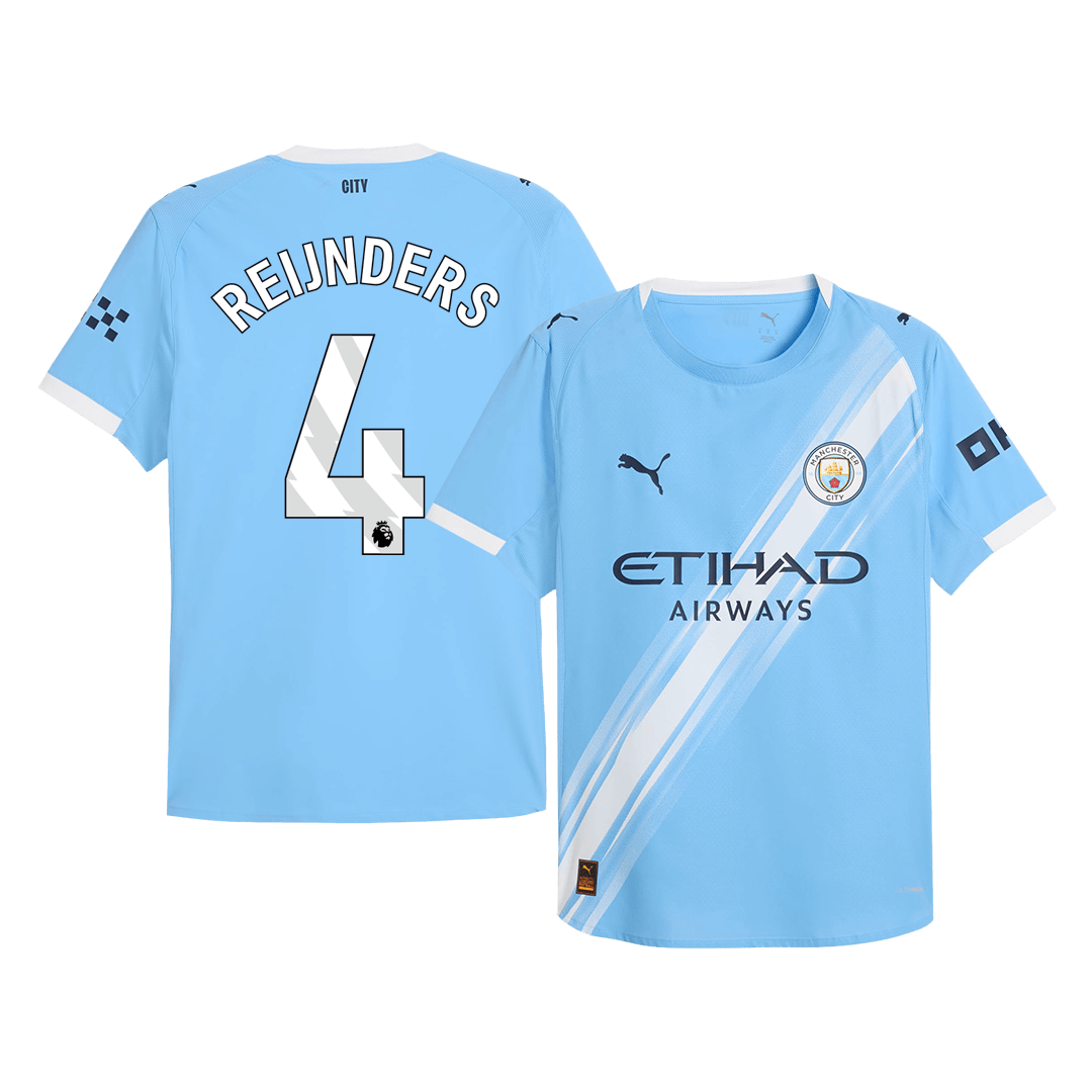 Manchester City Player Version Trikot Heim 2025/26 REIJNDERS #4 Slim Fit