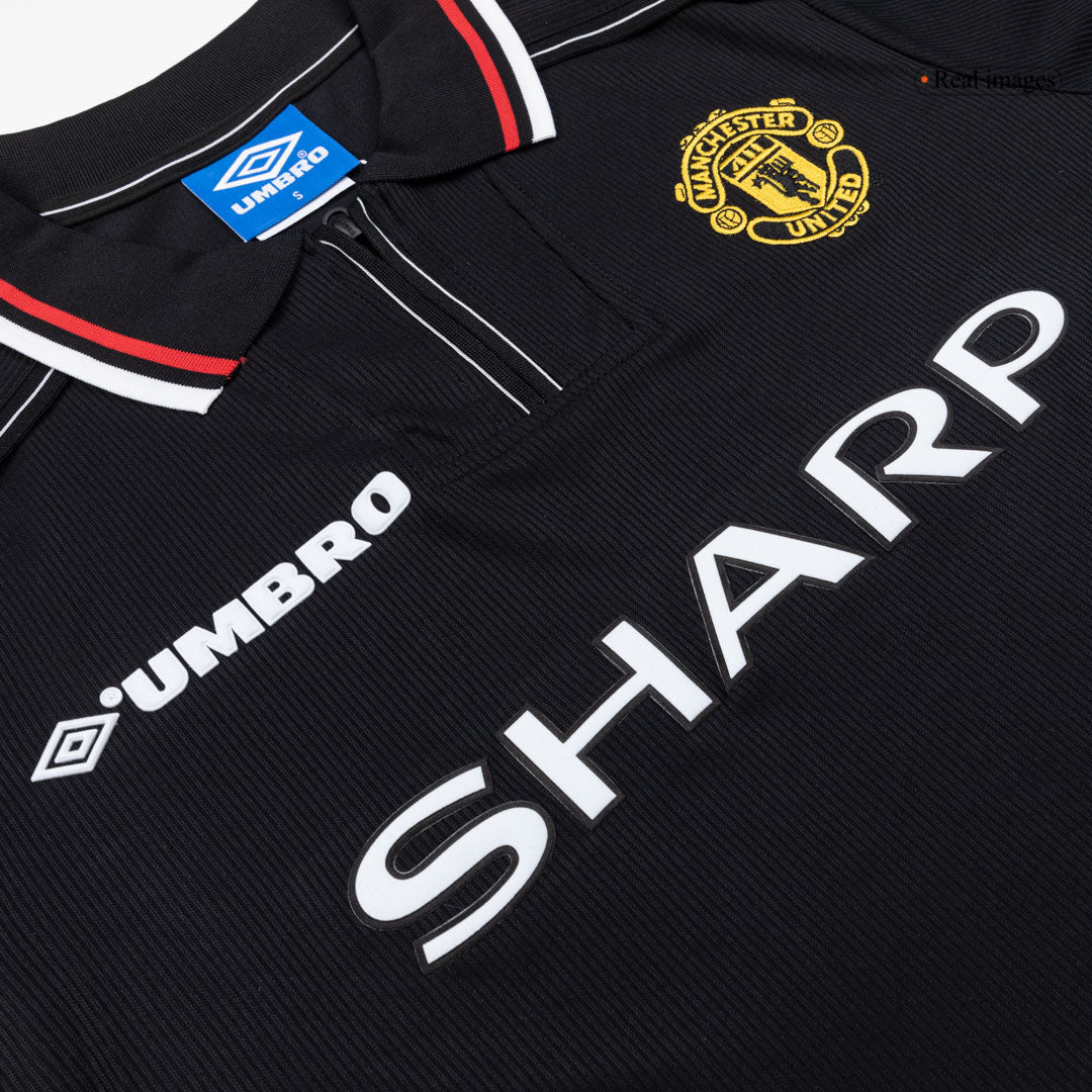 Manchester United Retro Langarm Auswärtstrikot 1998