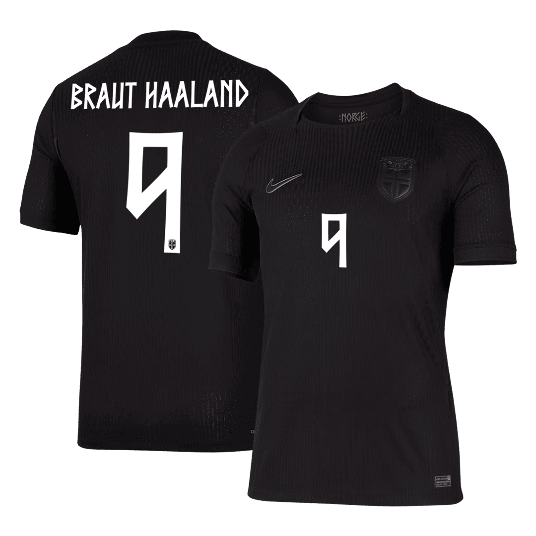 Norway World Cup Player Version Trikot Auswärts 2026 BRAUT HAALAND #9 Slim Fit