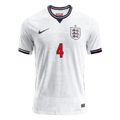 Maglia Inghilterra World Cup Versione Giocatore Home 2026 RICE #4 Slim Fit