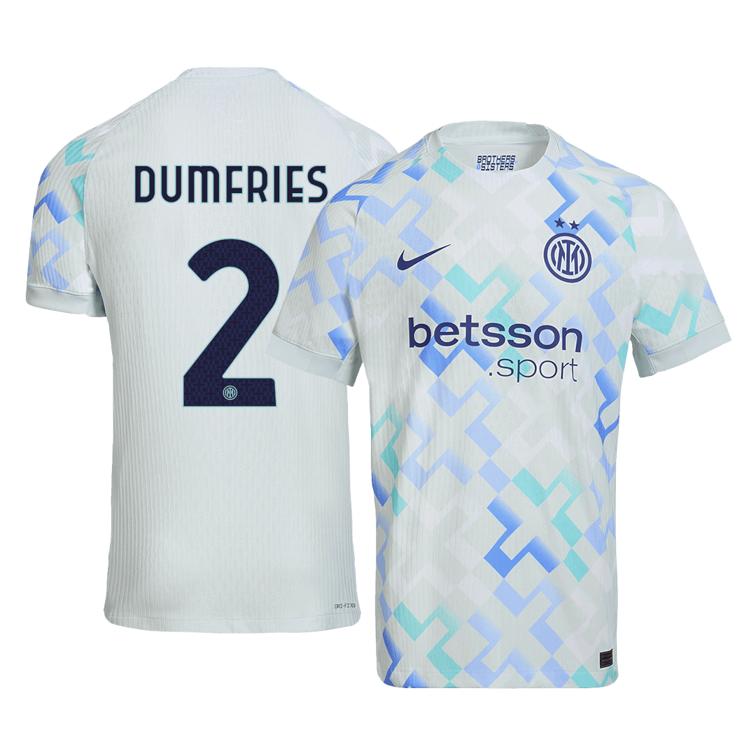 Maglia Inter Milan Versione Giocatore Trasferta 2025/26 DUMFRIES #2 Slim Fit