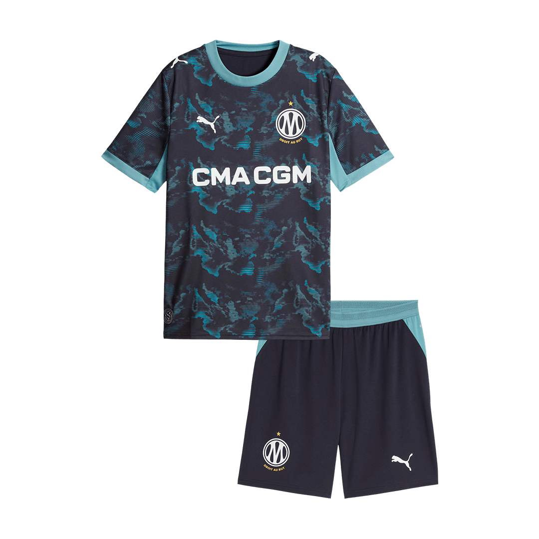 Marseille Auswärtstrikot-Set Kinder 2026/27