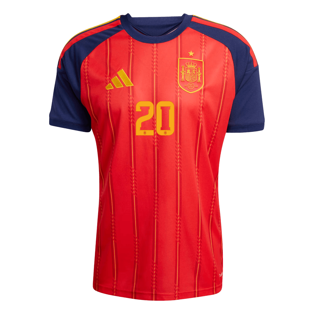 Maillot domicile Espagne Coupe du Monde 2026 PEDRI #20 [PREMIUM]