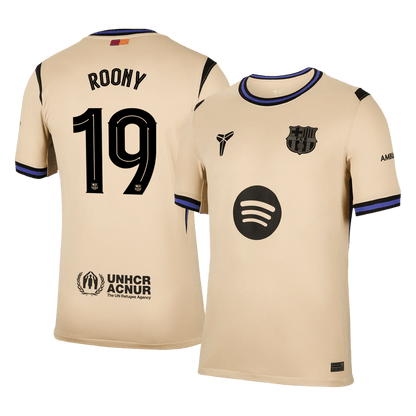 Barcellona Maglia Trasferta 2025/26 UCL ROONY #19