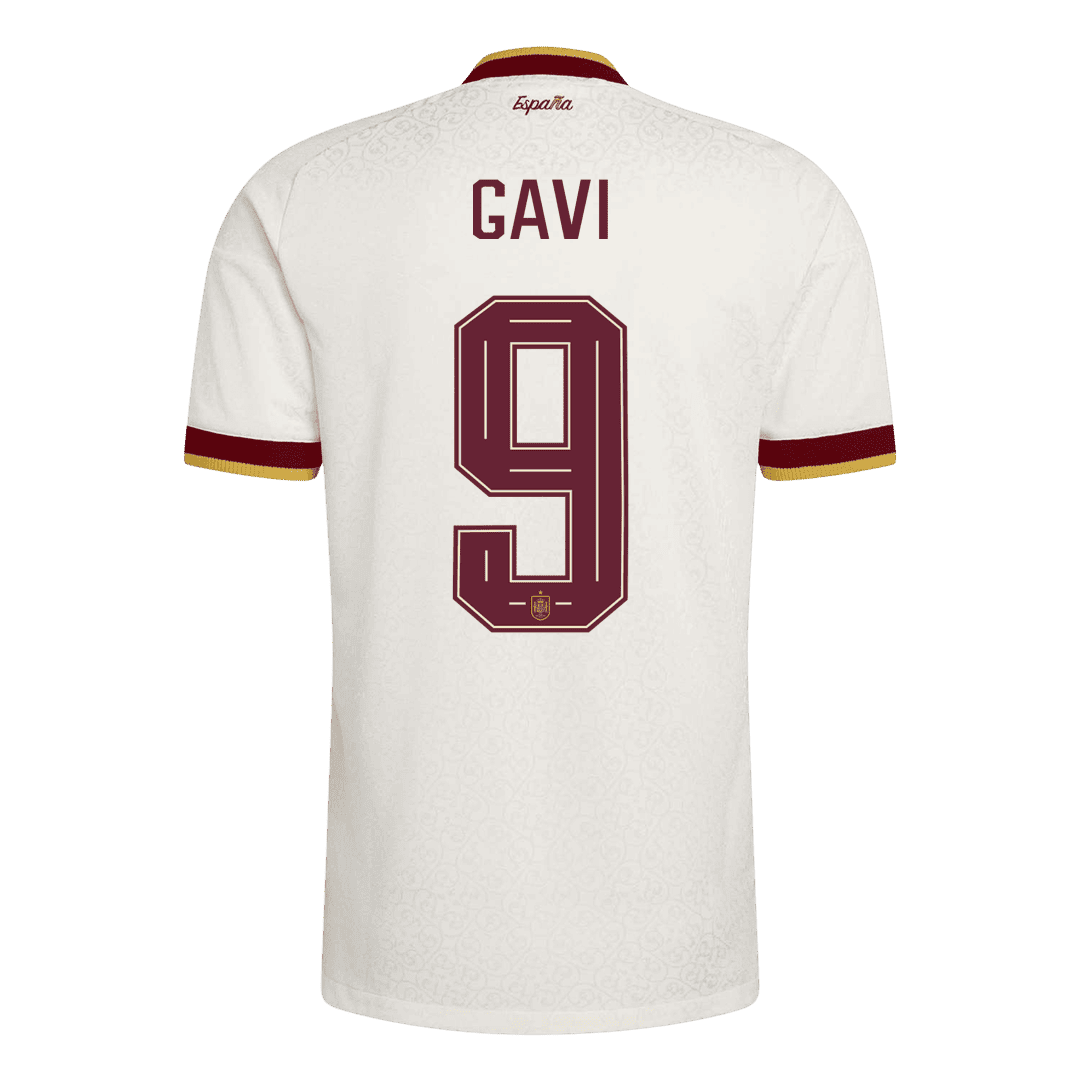 [Champion Edition] Spanien Auswärtstrikot WM 2026 – GAVI #9 (Spielerversion)