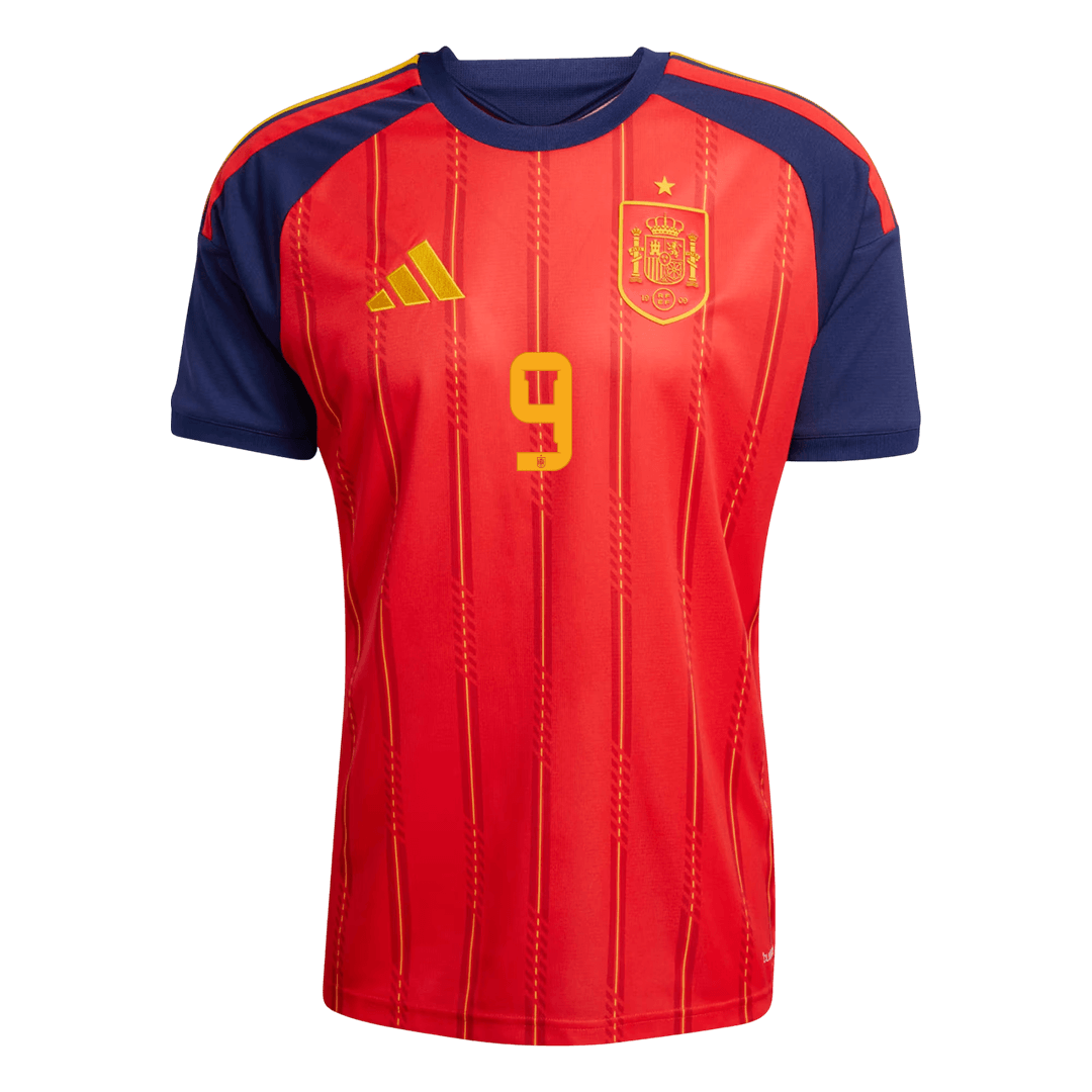 Maillot Coupe du Monde Espagne Domicile 2026 GAVI #9 [PREMIUM]