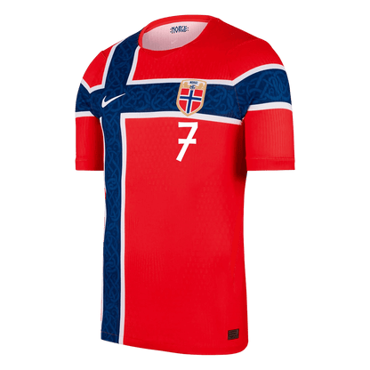 Norway World Cup Player Version Trikot Heim 2026 SØRLOTH #7 Slim Fit – Bild 2