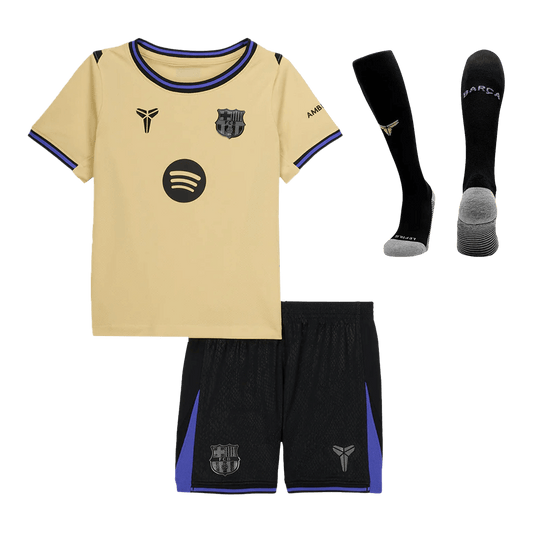 Barcelona Kinder Trikot Komplett-Set Auswärts 2025/26