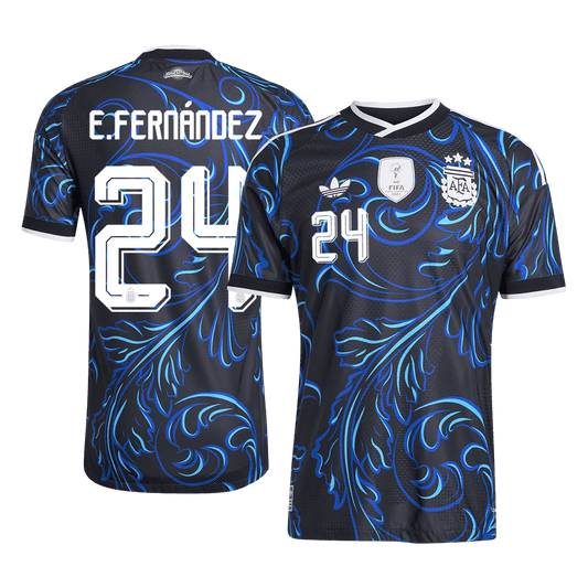 Argentina World Cup Player Version Trikot Auswärts 2026 E. FERNÁNDEZ #24 Slim Fit