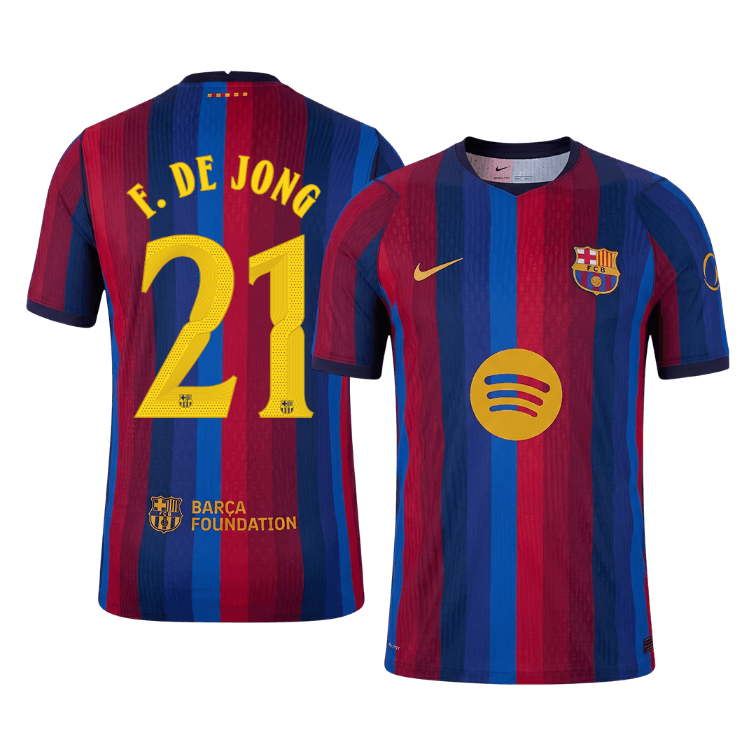 Barcelona Heimtrikot 2026/27 – F. DE JONG #21 – UCL (Spielerversion)