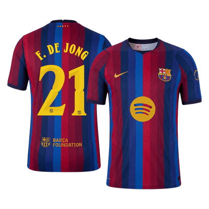 Barcelona Heimtrikot 2026/27 – F. DE JONG #21 – UCL (Spielerversion)