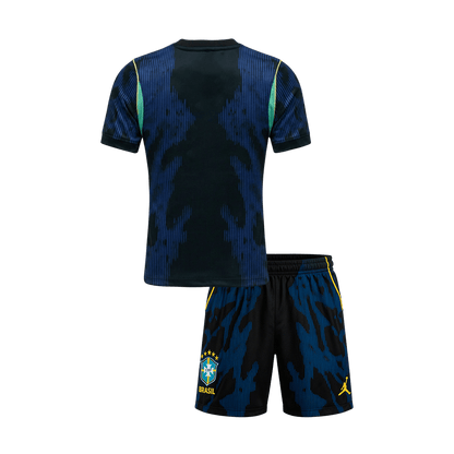 Brazil World Cup Kinder Trikot Set Auswärts 2026 – Bild 2