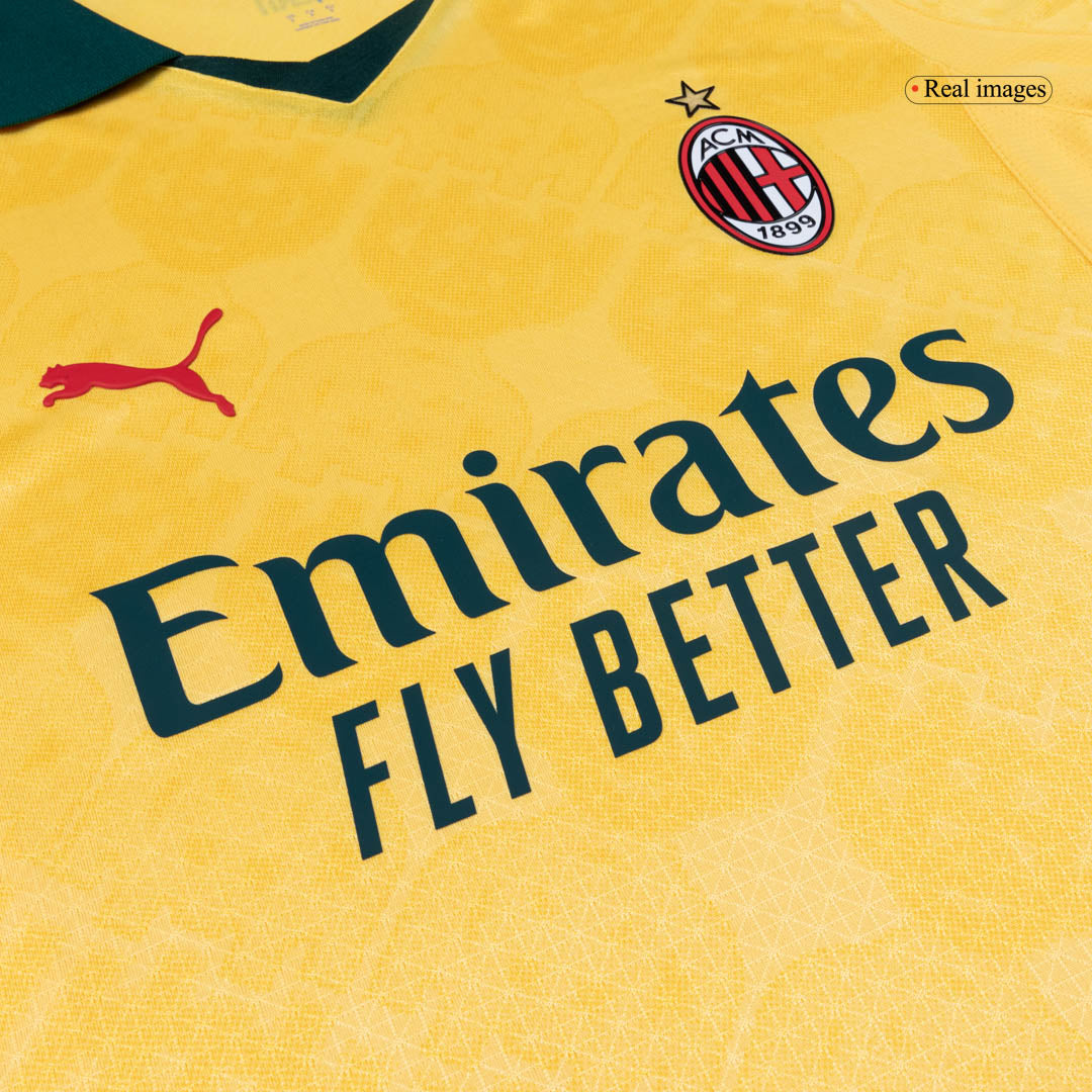 Maillot AC Milan Version Joueur Troisième Extérieur 2025/26 Coupe Ajustée