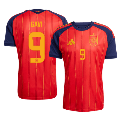 Maillot Coupe du Monde Espagne Domicile 2026 GAVI #9 [PREMIUM]