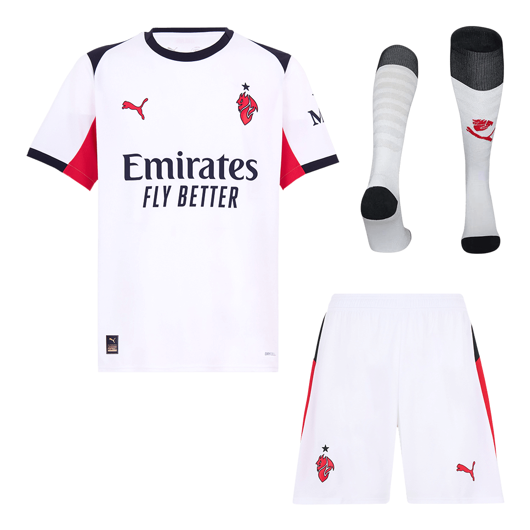 Ensemble complet maillot AC Milan extérieur 2025/26