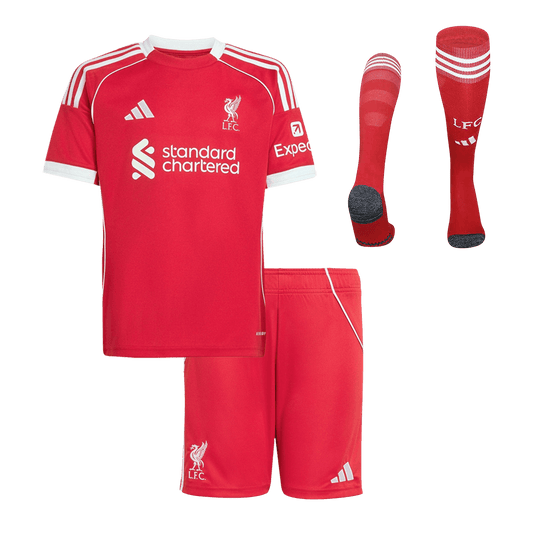 Liverpool Kinder Trikot Komplett-Set Heim 2025/26
