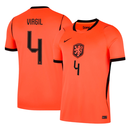Netherlands World Cup Trikot Heim 2026 VIRGIL #4