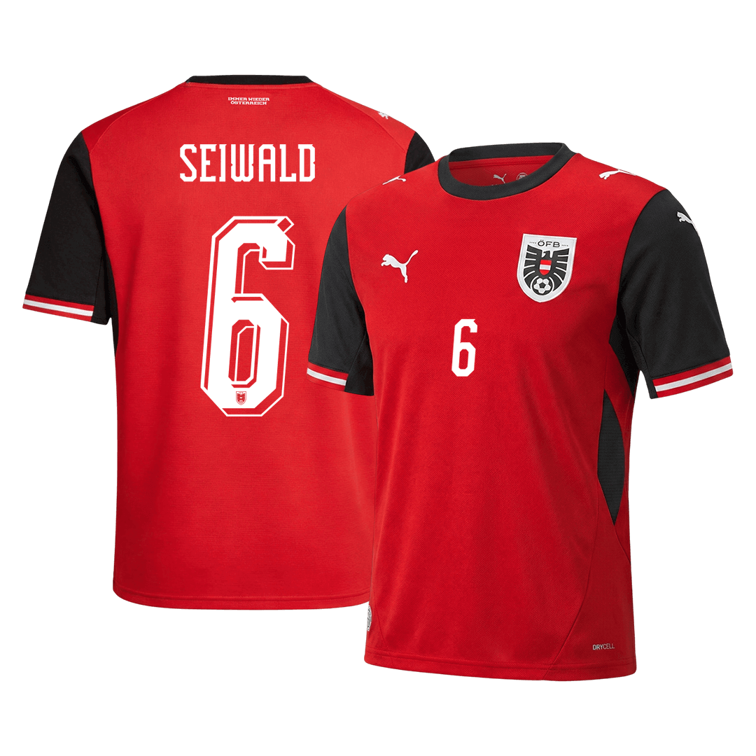 Austria Maglia Home Coppa del Mondo 2026 SEIWALD #6