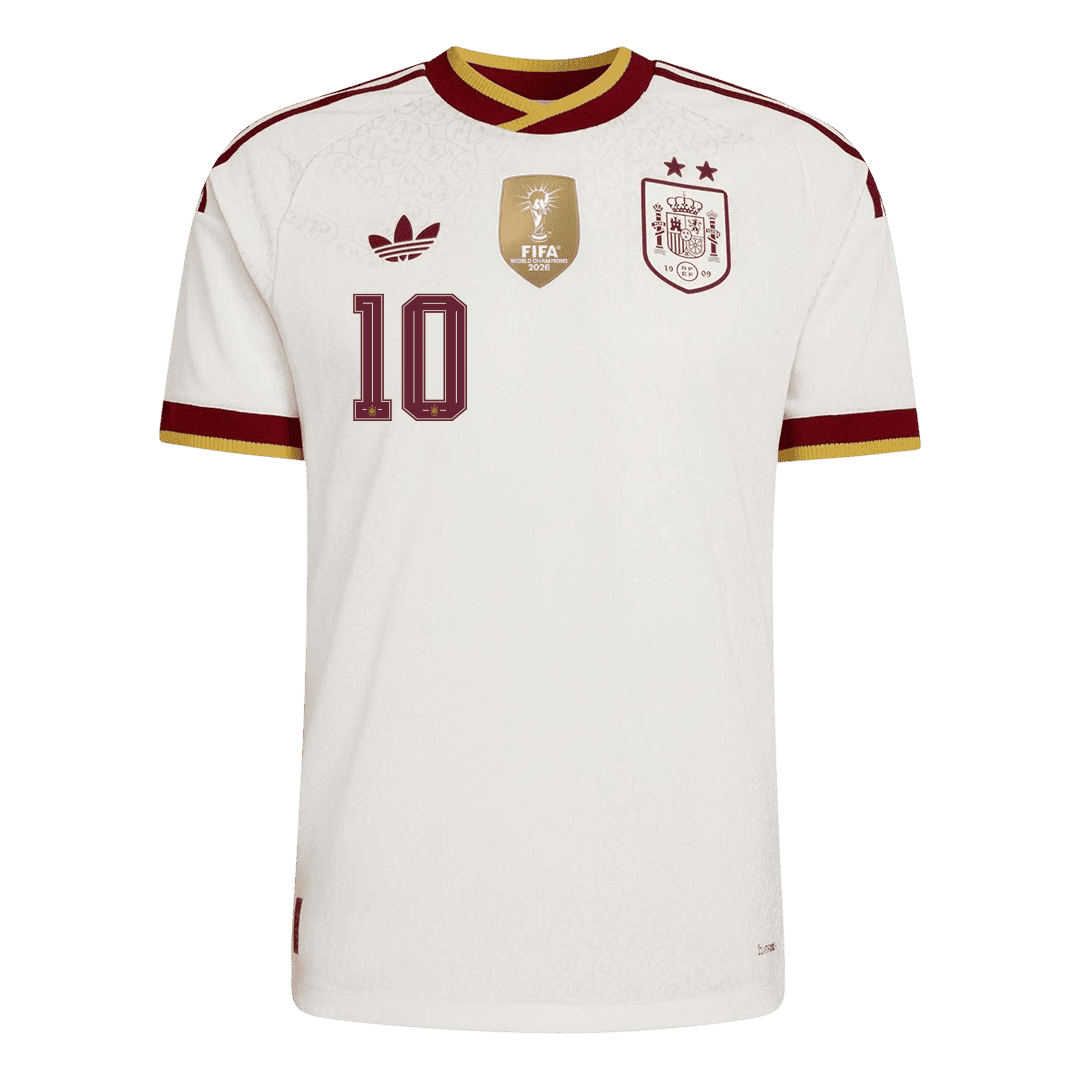 [Champion Edition] Spanien Auswärtstrikot WM 2026 – OLMO #10 (Spielerversion)