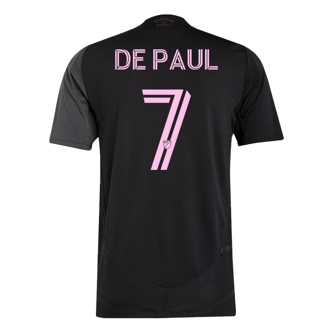 Maillot Inter Miami CF Version Joueur Extérieur 2025 DE PAUL #7 Coupe Ajustée