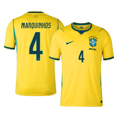 Maglia Brasile Coppa del Mondo Casa 2026 MARQUINHOS #4