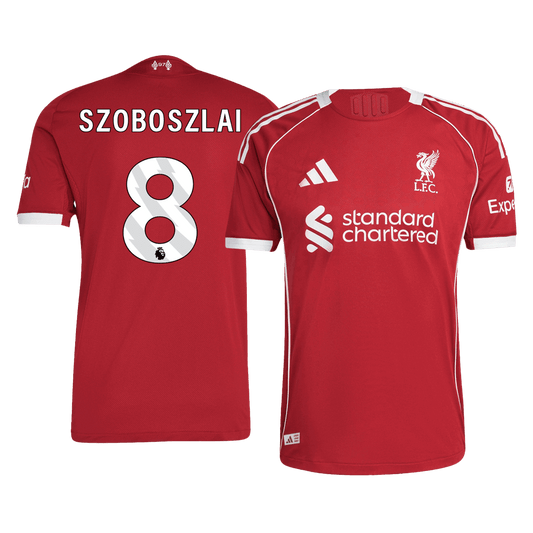Liverpool Player Version Trikot Heim 2025/26 SZOBOSZLAI #8 Slim Fit – Bild 11