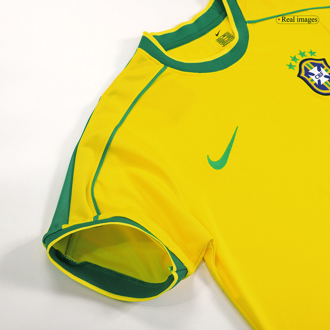 Brazil World Cup Retro Trikot Heim 1998 RIVALDO #10