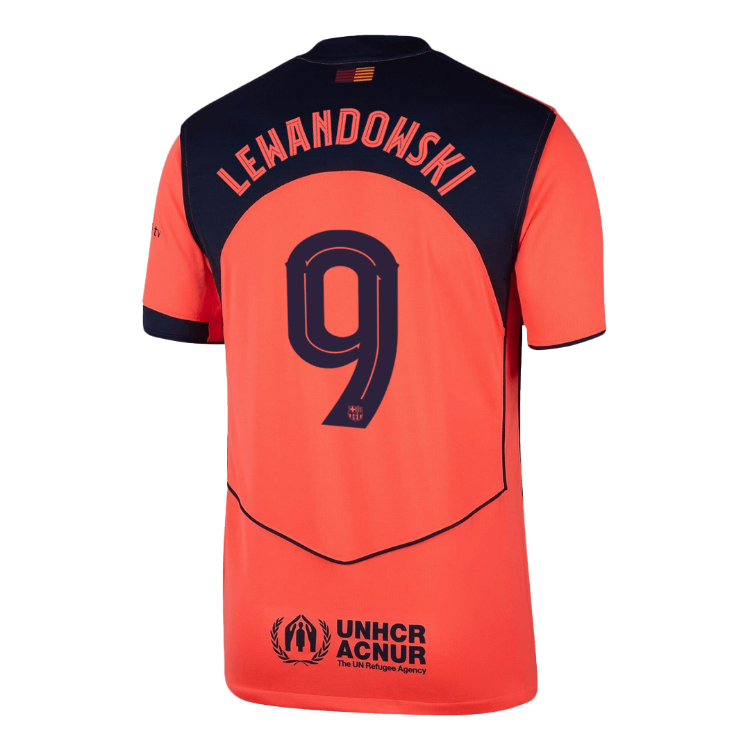 Maglia Barcellona Terza Trasferta 2025/26 UCL LEWANDOWSKI #9