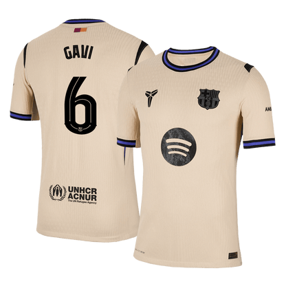 Barcelona Player Version Trikot Auswärts 2025/26 UCL GAVI #6 Slim Fit