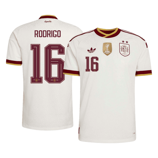 [Champion Edition] Spanien Auswärtstrikot WM 2026 – RODRIGO #16 (Spielerversion)