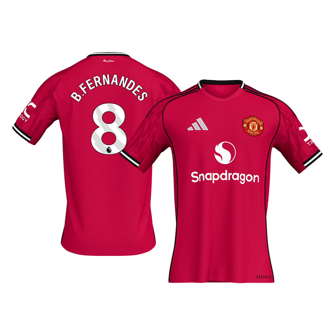 Maillot ManU Domicile 2025/26 B.FERNANDES #8 [PREMIUM]