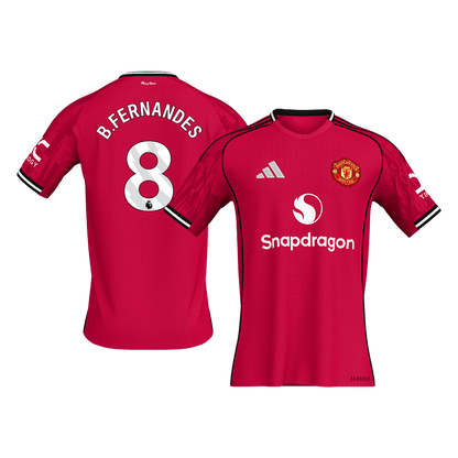 Maillot ManU Domicile 2025/26 B.FERNANDES #8 [PREMIUM]