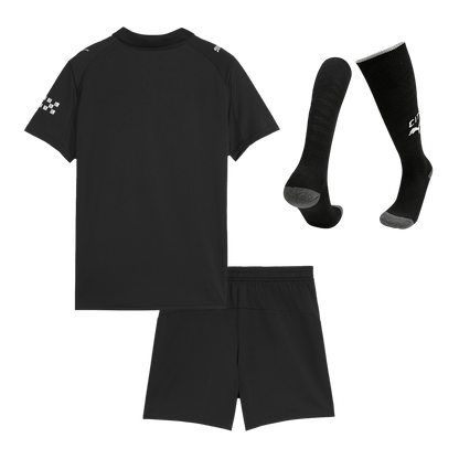 Manchester City Kinder Trikot Komplett-Set Auswärts 2025/26 – Bild 10