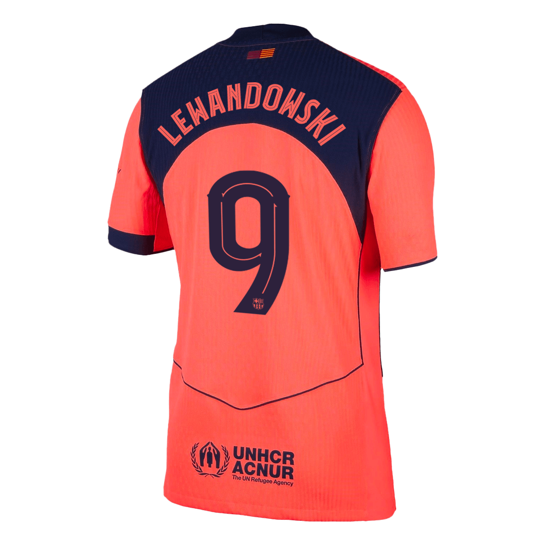 Barcelona Player Version Trikot Drittes Auswärts 2025/26 UCL LEWANDOWSKI #9 Slim Fit