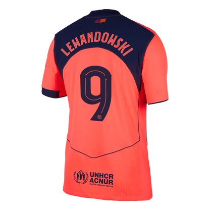 Barcelona Player Version Trikot Drittes Auswärts 2025/26 UCL LEWANDOWSKI #9 Slim Fit