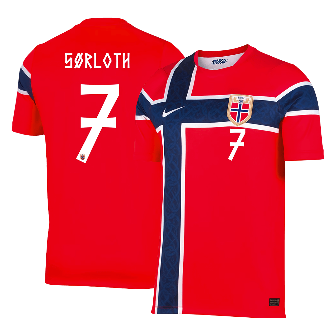 Norway World Cup Trikot Heim 2026 SØRLOTH #7 – Bild 2