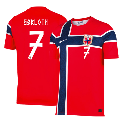 Norway World Cup Trikot Heim 2026 SØRLOTH #7 – Bild 2