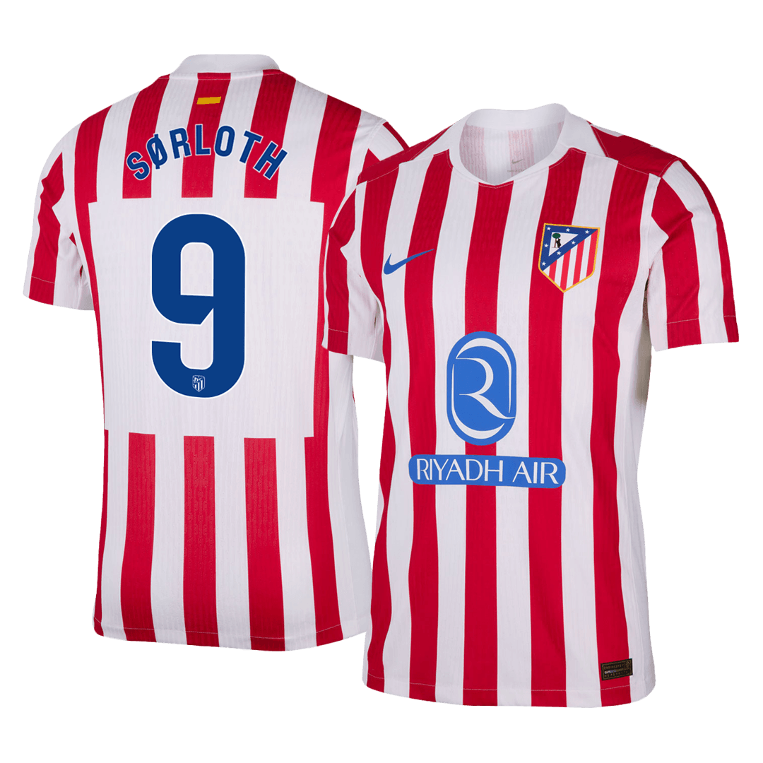 Atletico Madrid Player Version Trikot Heim 2025/26 SØRLOTH #9 Slim Fit